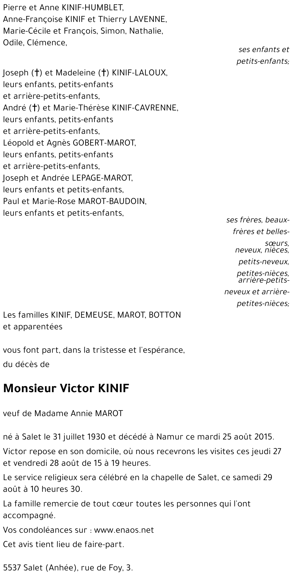 Victor KINIF