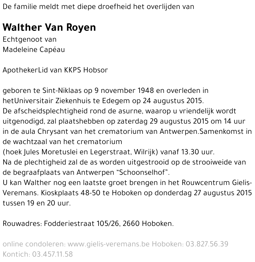 Walther Van Royen