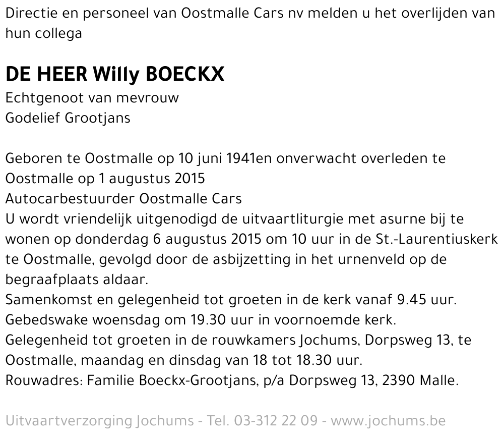 Willy Boeckx