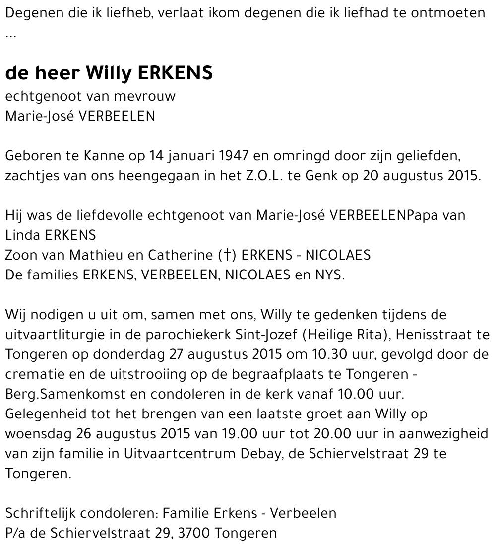Willy ERKENS