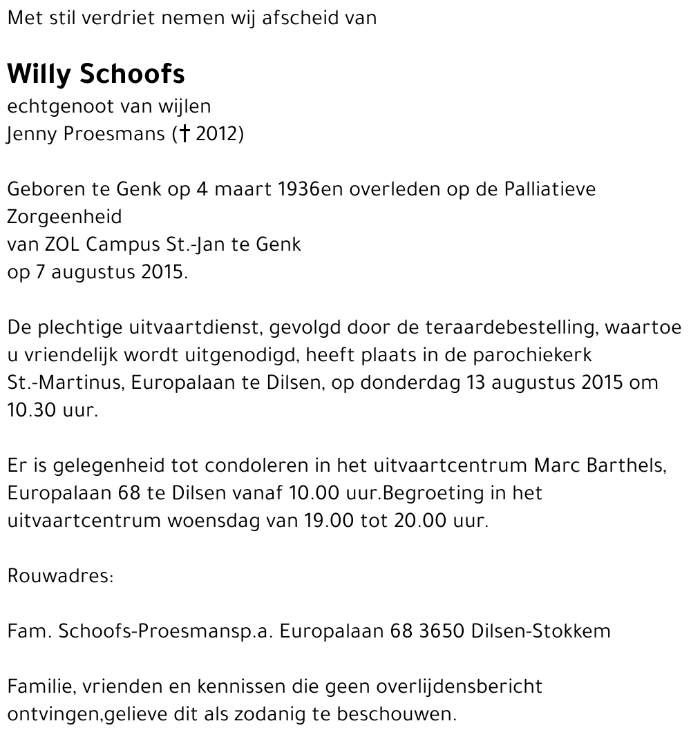 Willy Schoofs