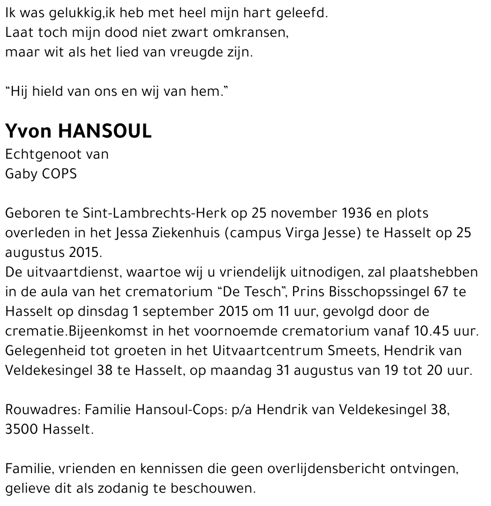 Yvon Hansoul