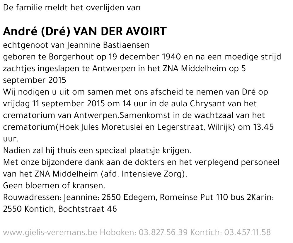 André van der Avoirt