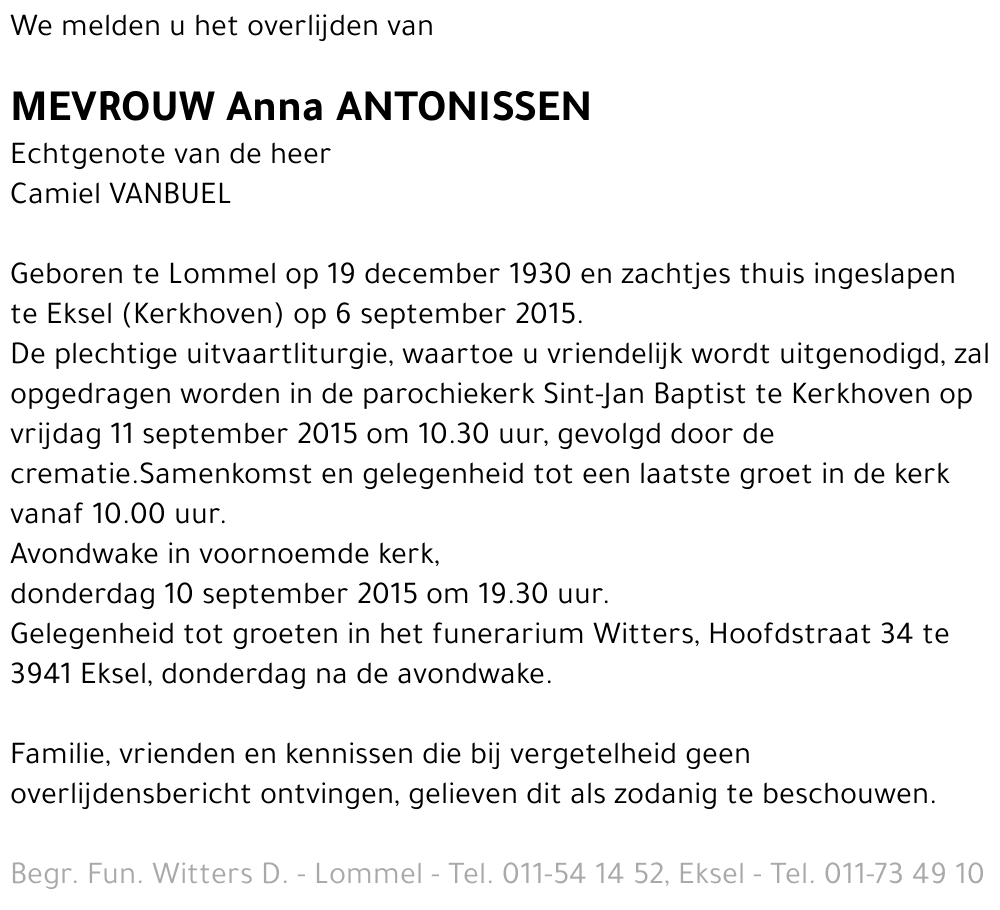 Anna Antonissen