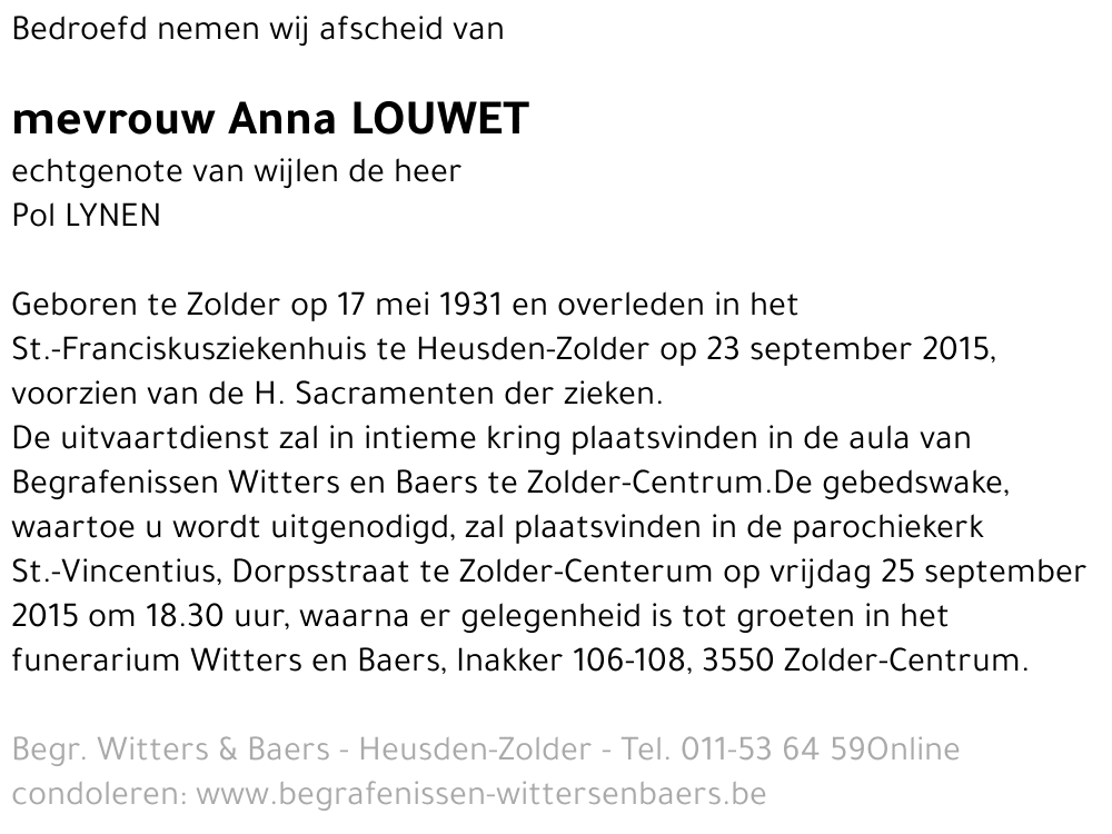 Anna Louwet