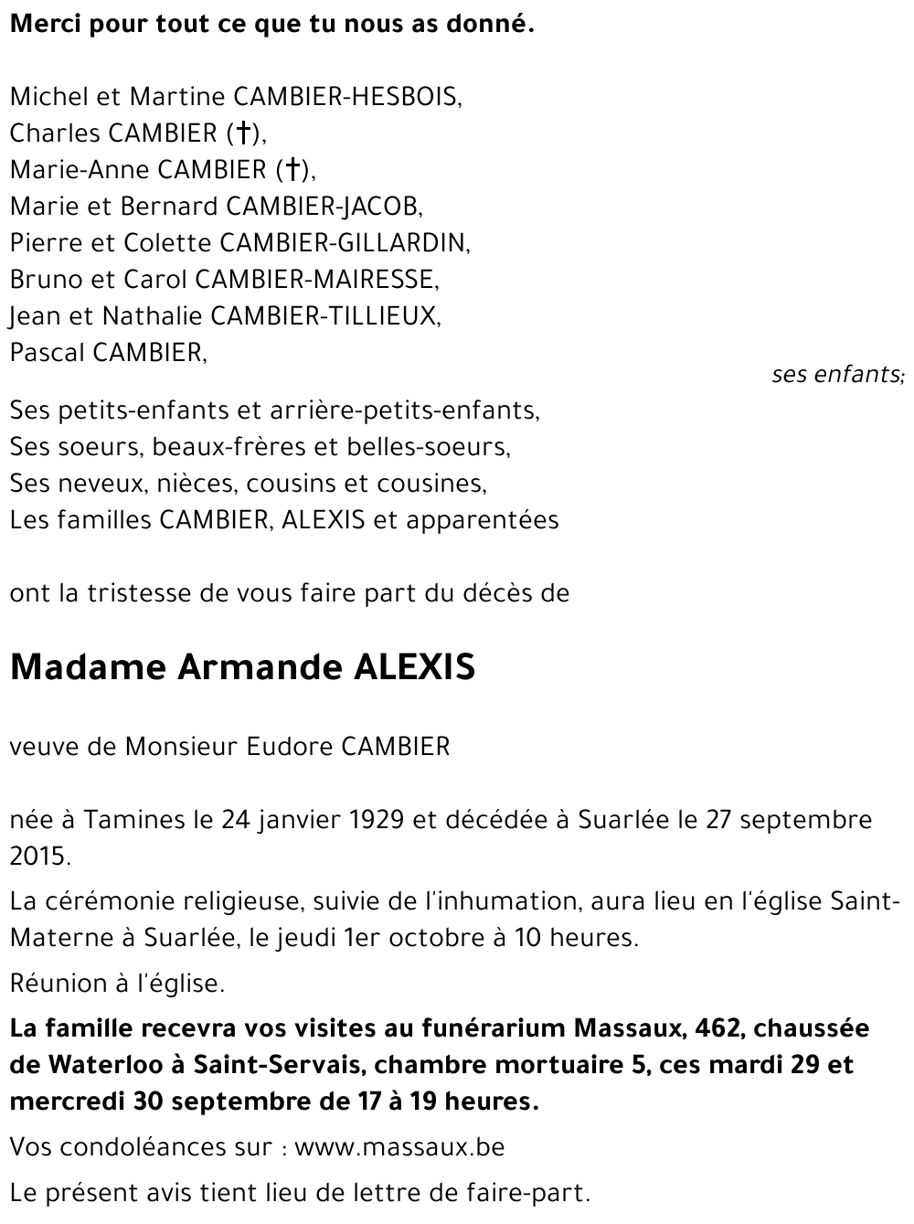 Armande ALEXIS