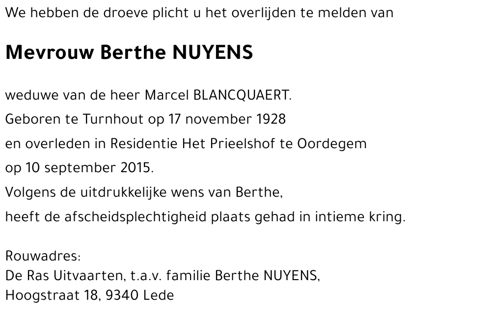 Berthe NUYENS