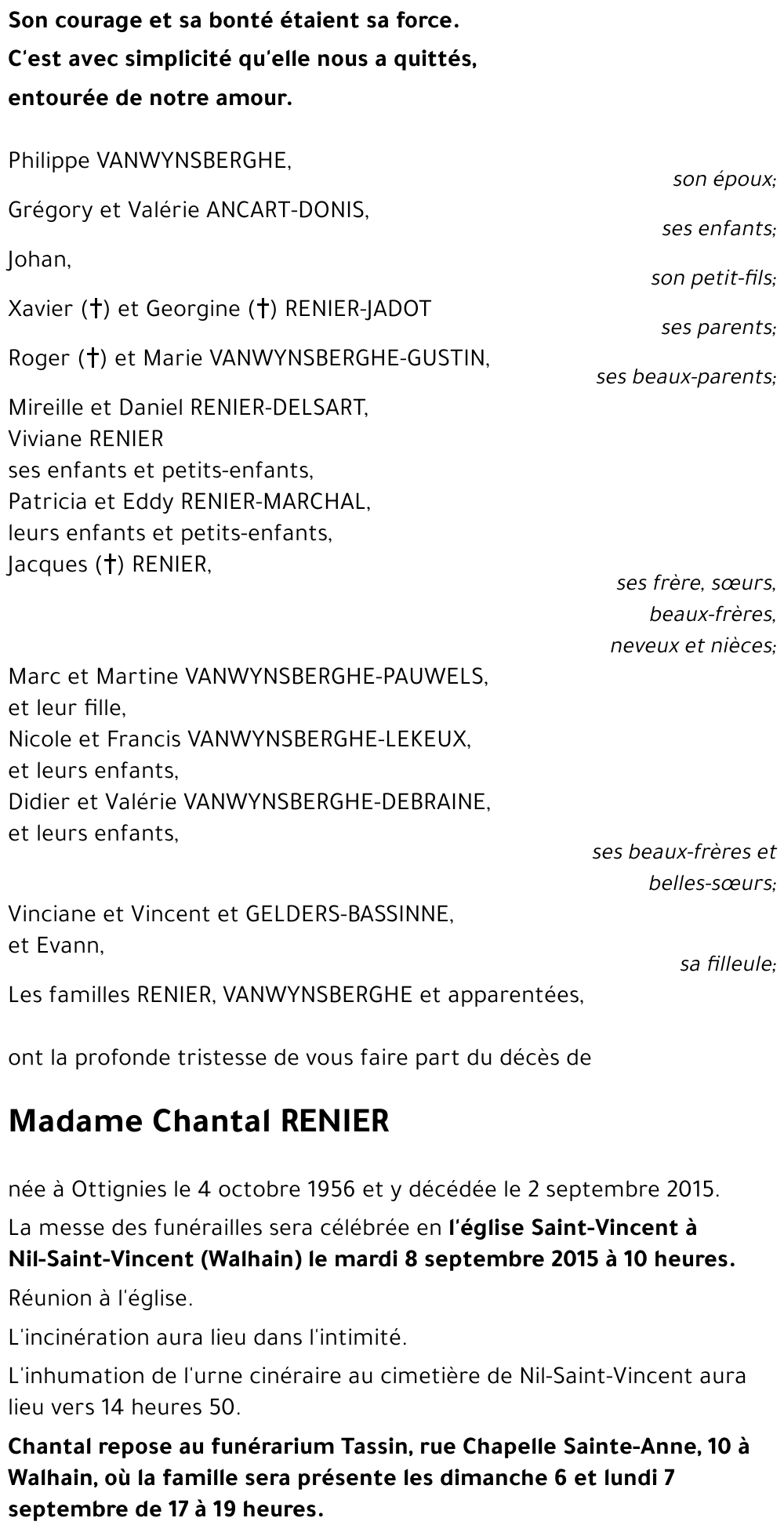 Chantal RENIER