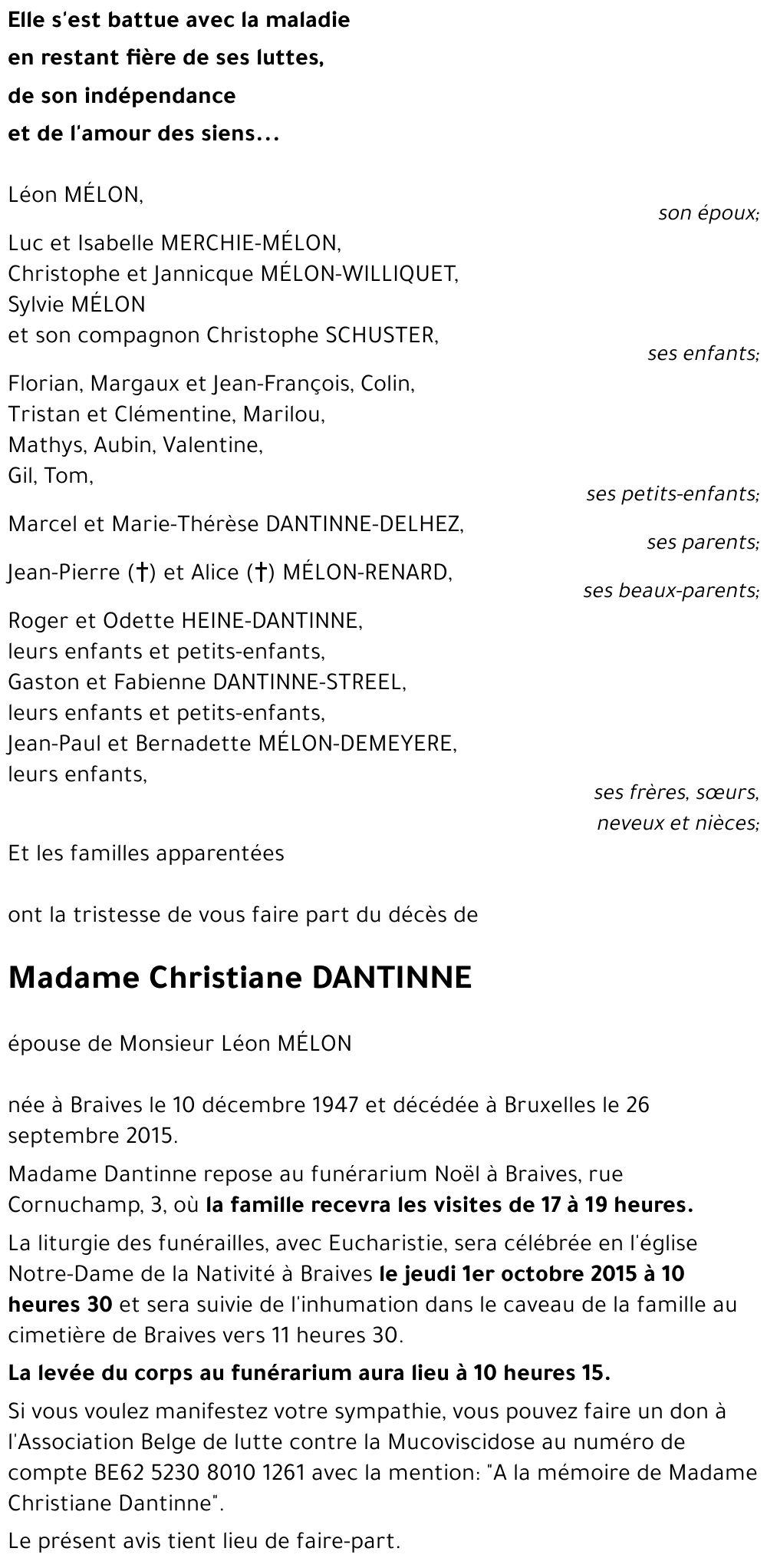 Christiane DANTINNE