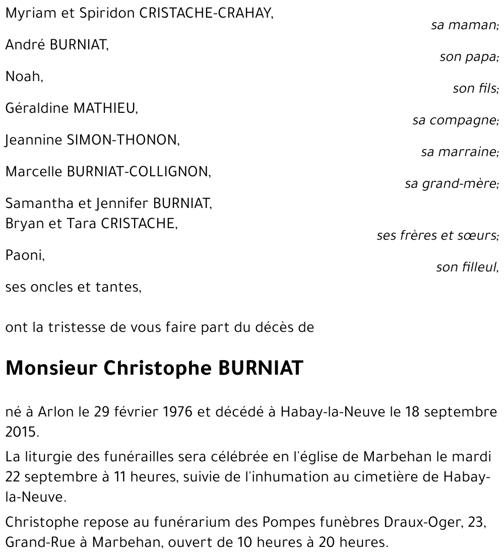 Christophe BURNIAT