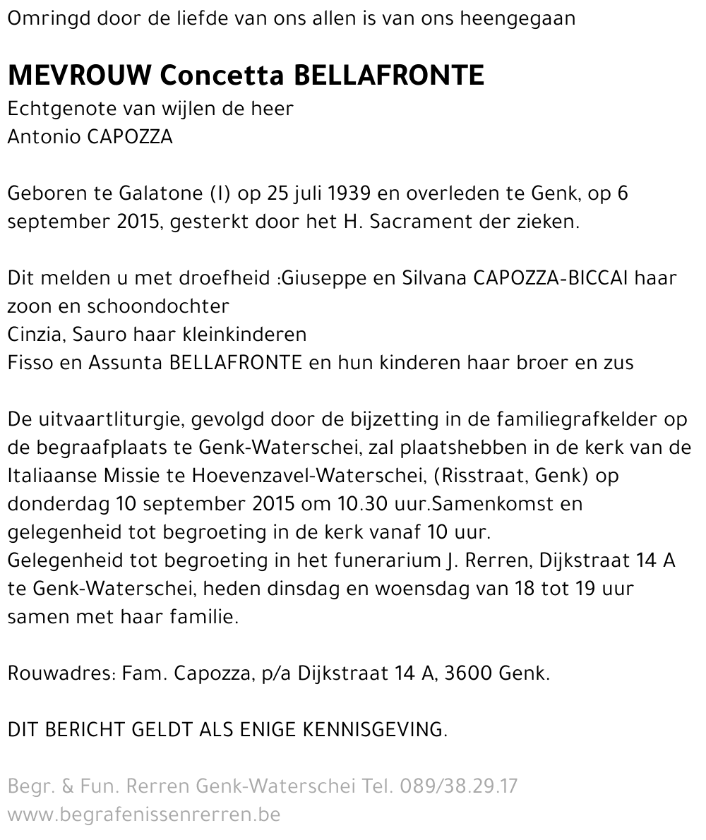 Concetta Bellafronte