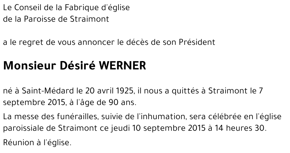 Désiré WERNER