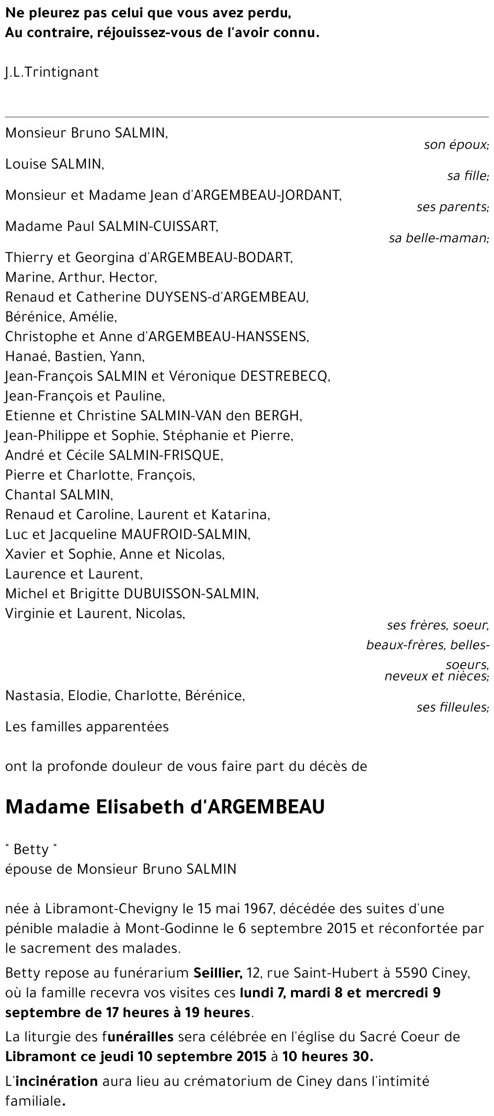 Elisabeth d'ARGEMBEAU