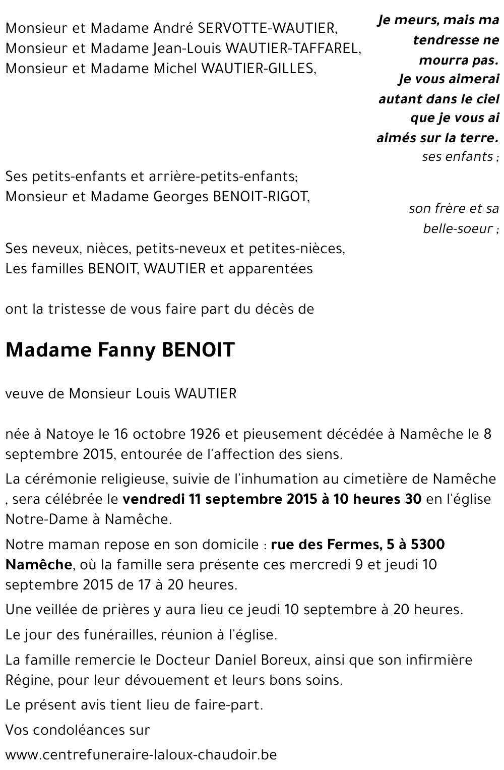 Fanny BENOIT