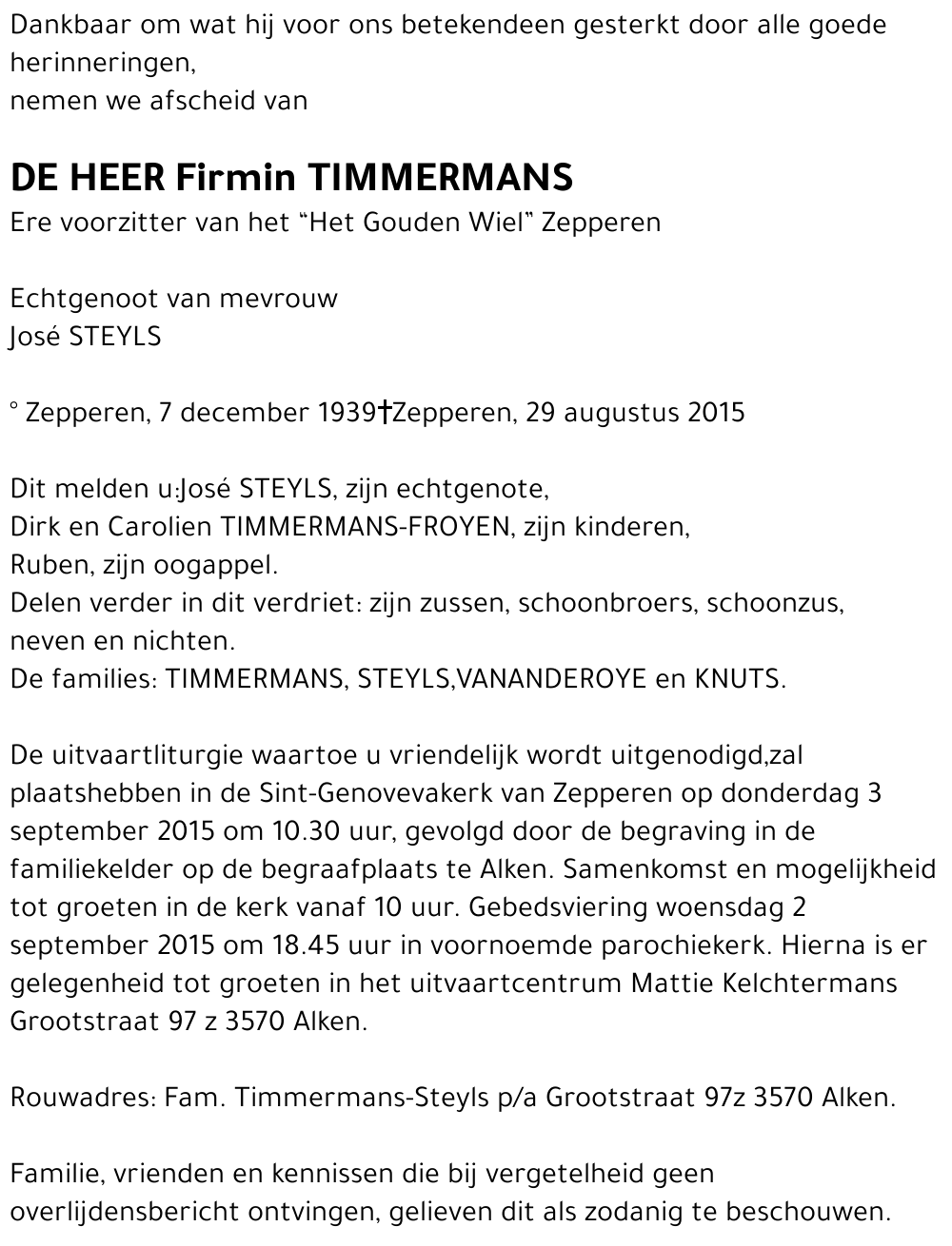 Firmin TIMMERMANS