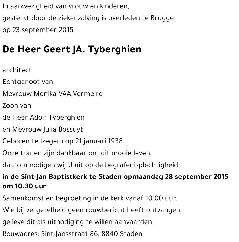 Geert J.A. Tyberghien