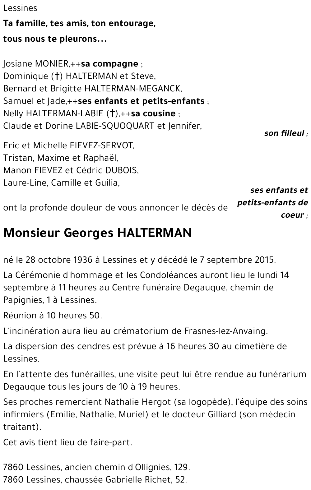 Georges HALTERMAN