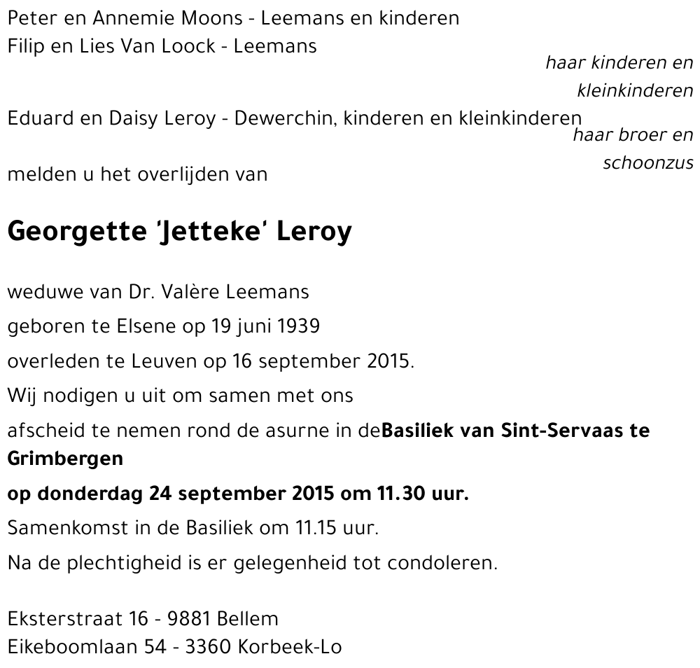 Georgette Leroy