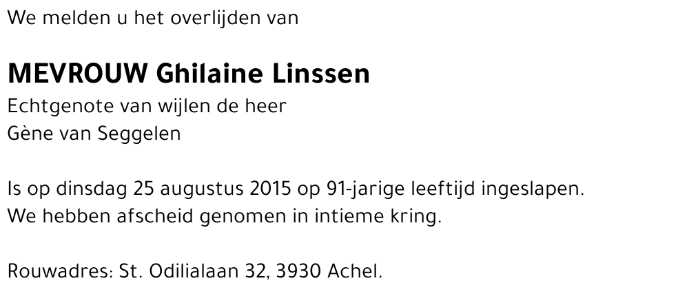 Ghilaine Van Seggelen