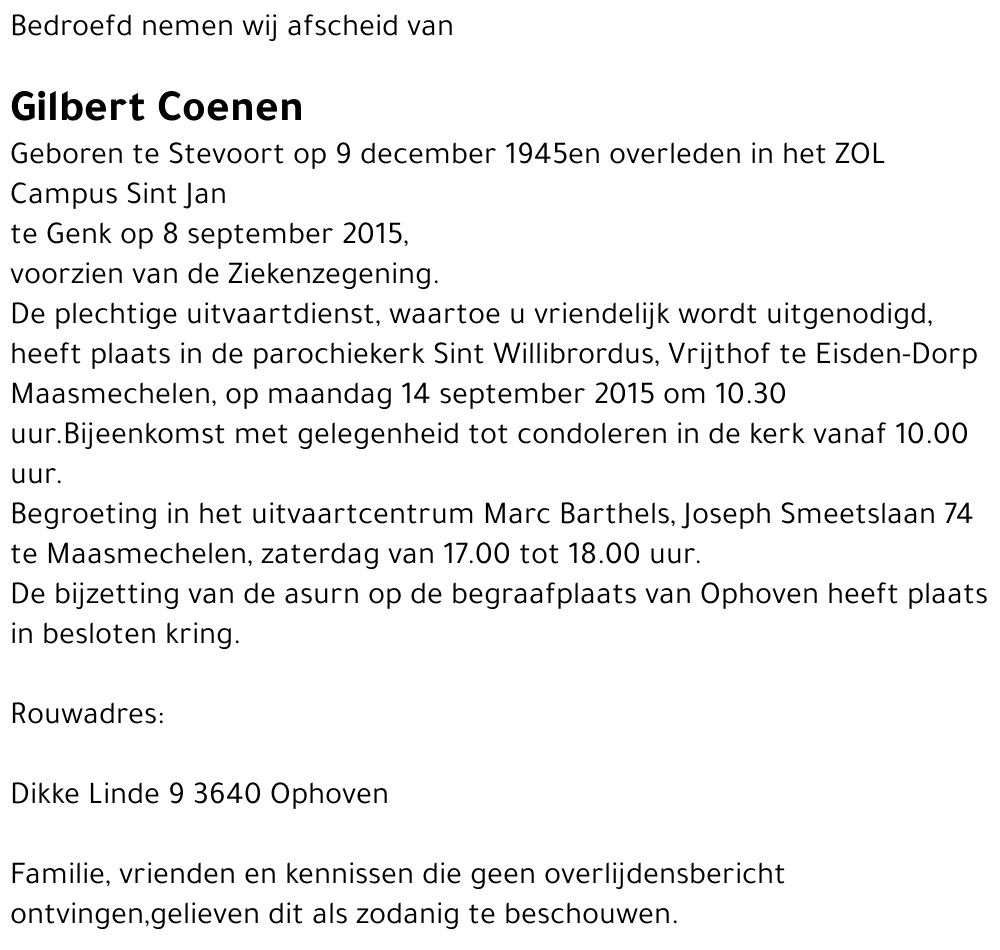 Gilbert Coenen