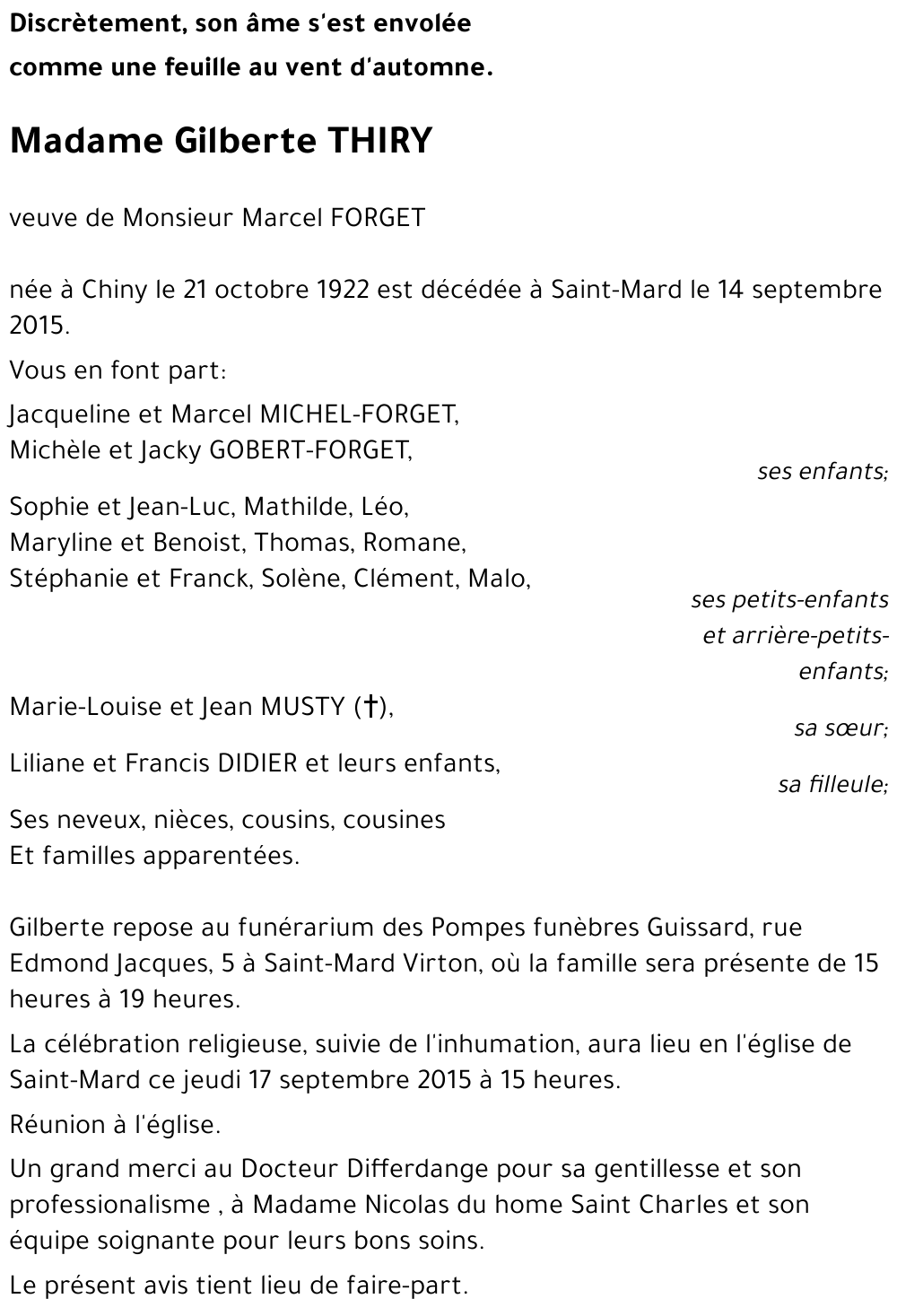 Gilberte THIRY