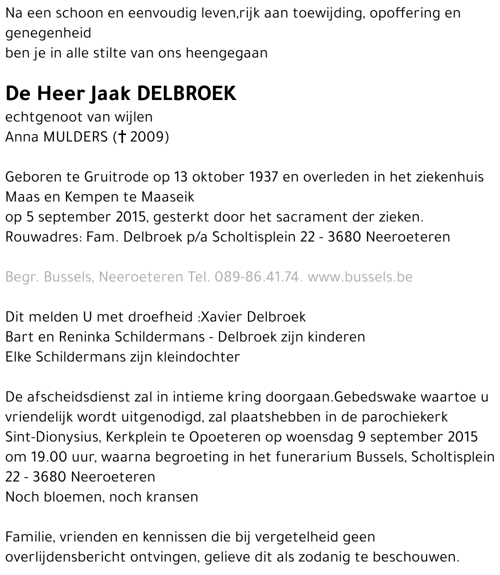 Jaak DELBROEK