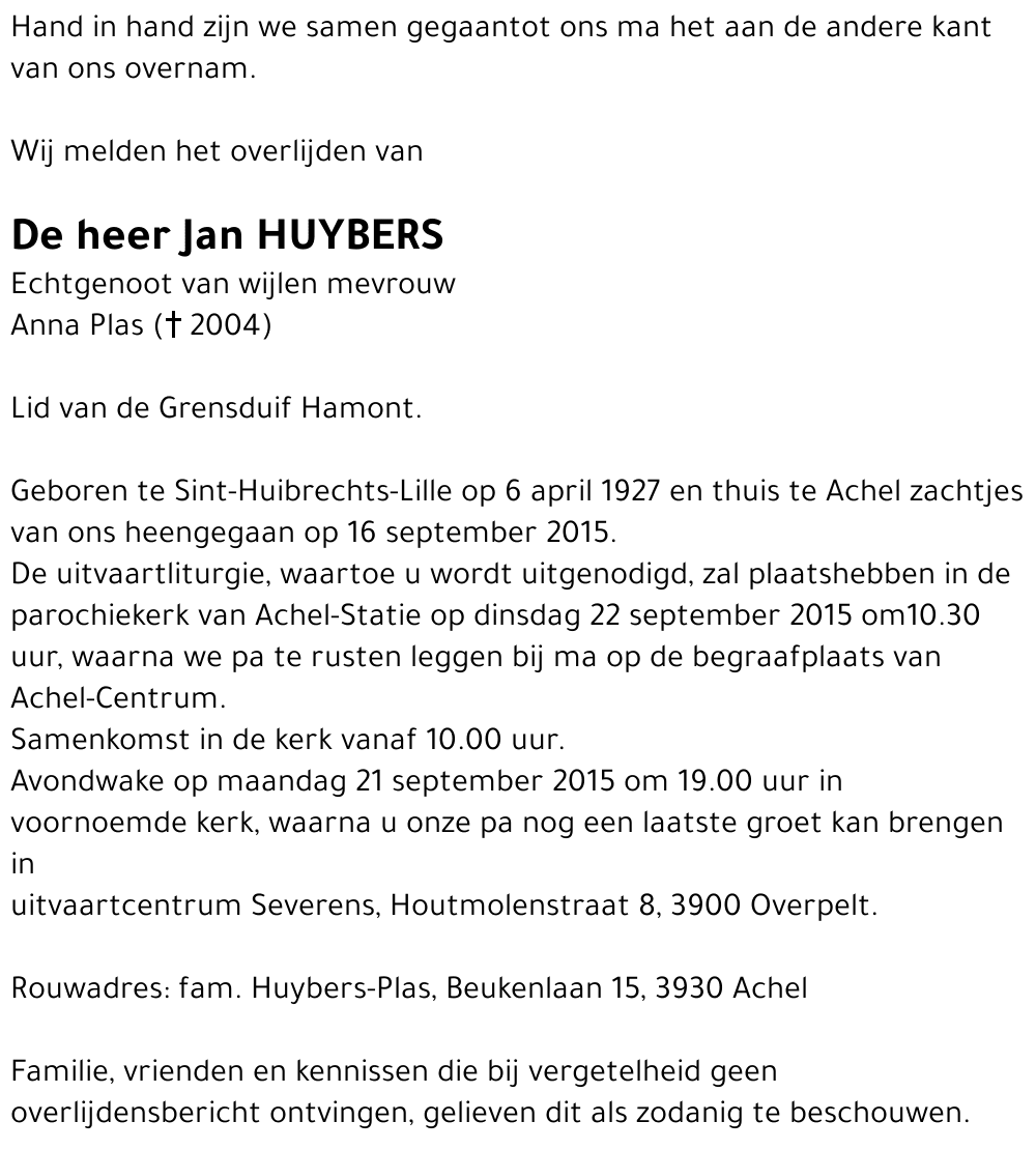 Jan Huybers