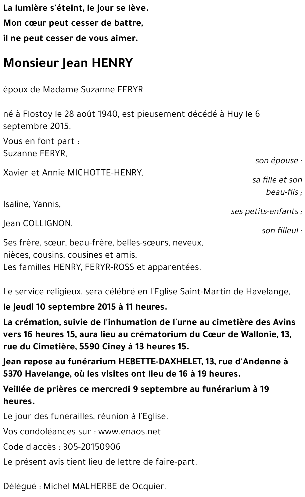 Jean HENRY