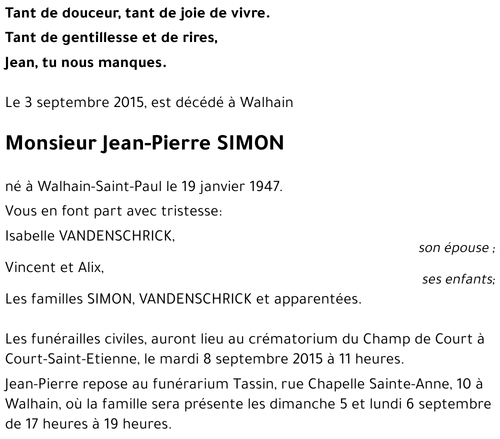 Jean-Pierre SIMON