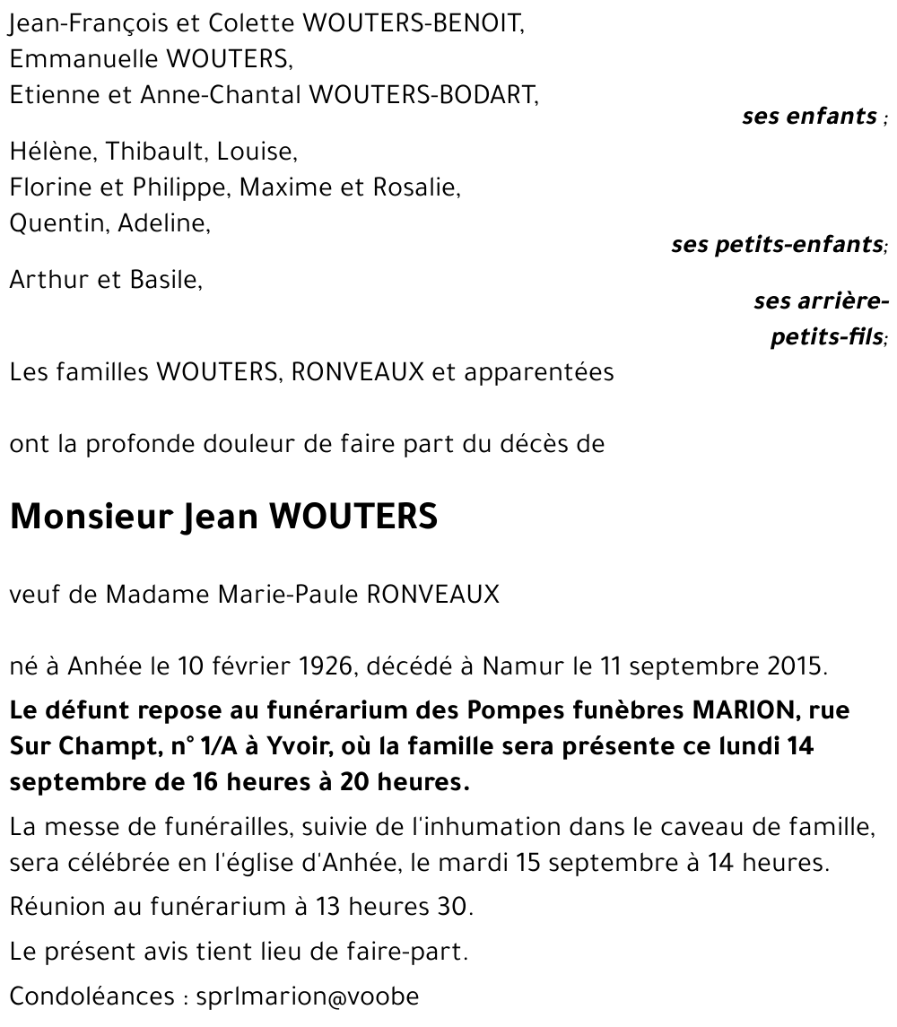 Jean WOUTERS