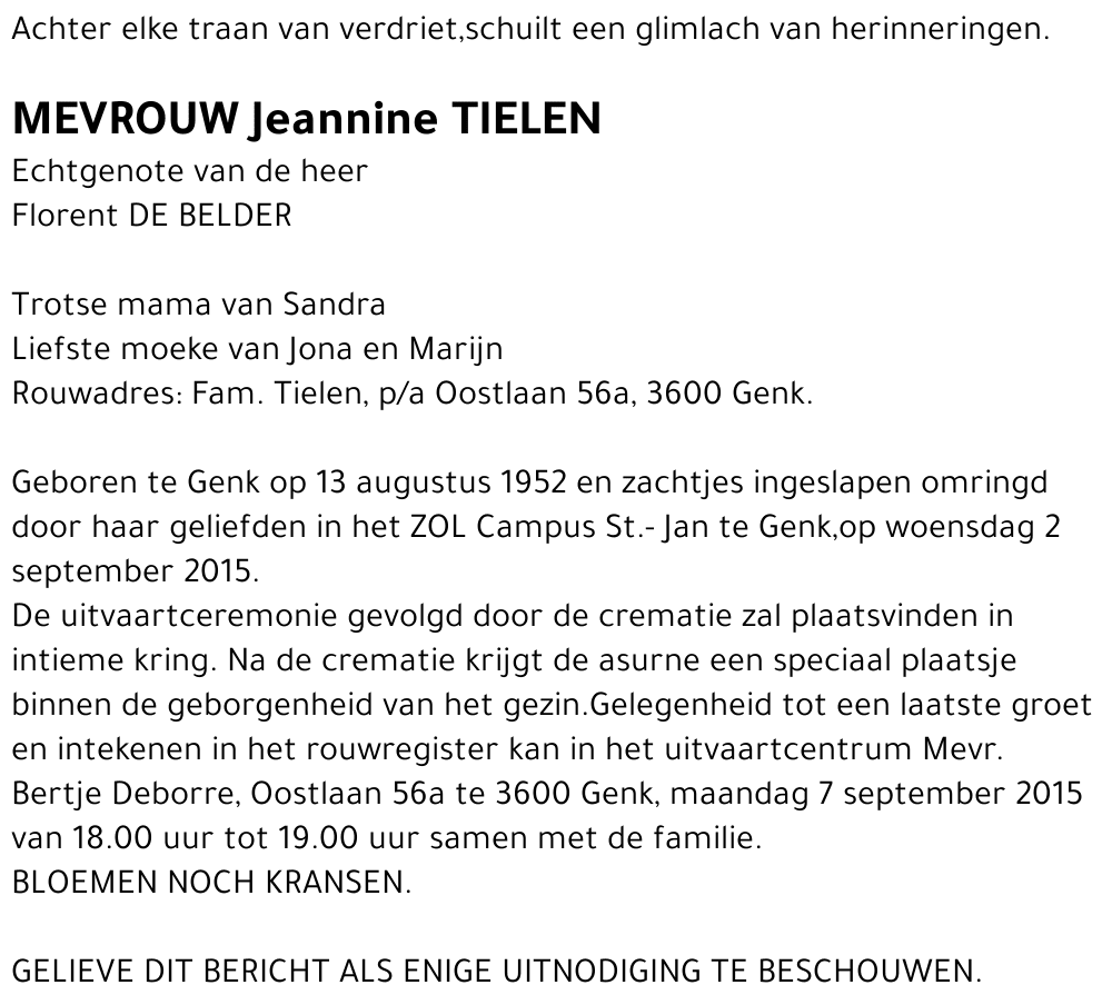 Jeannine TIELEN