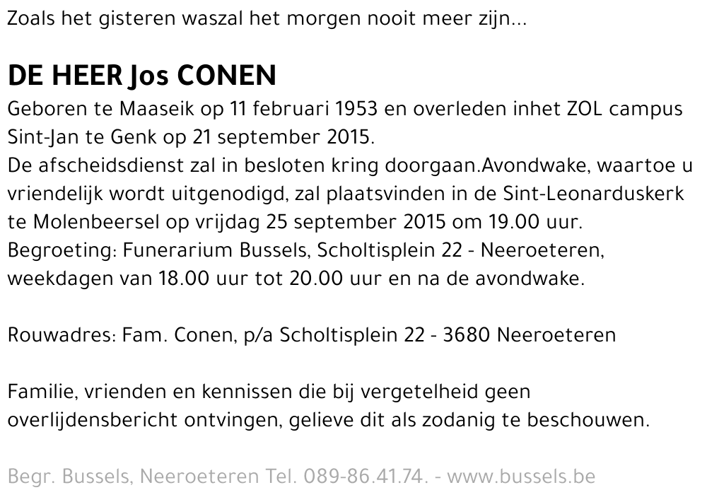 Jos CONEN