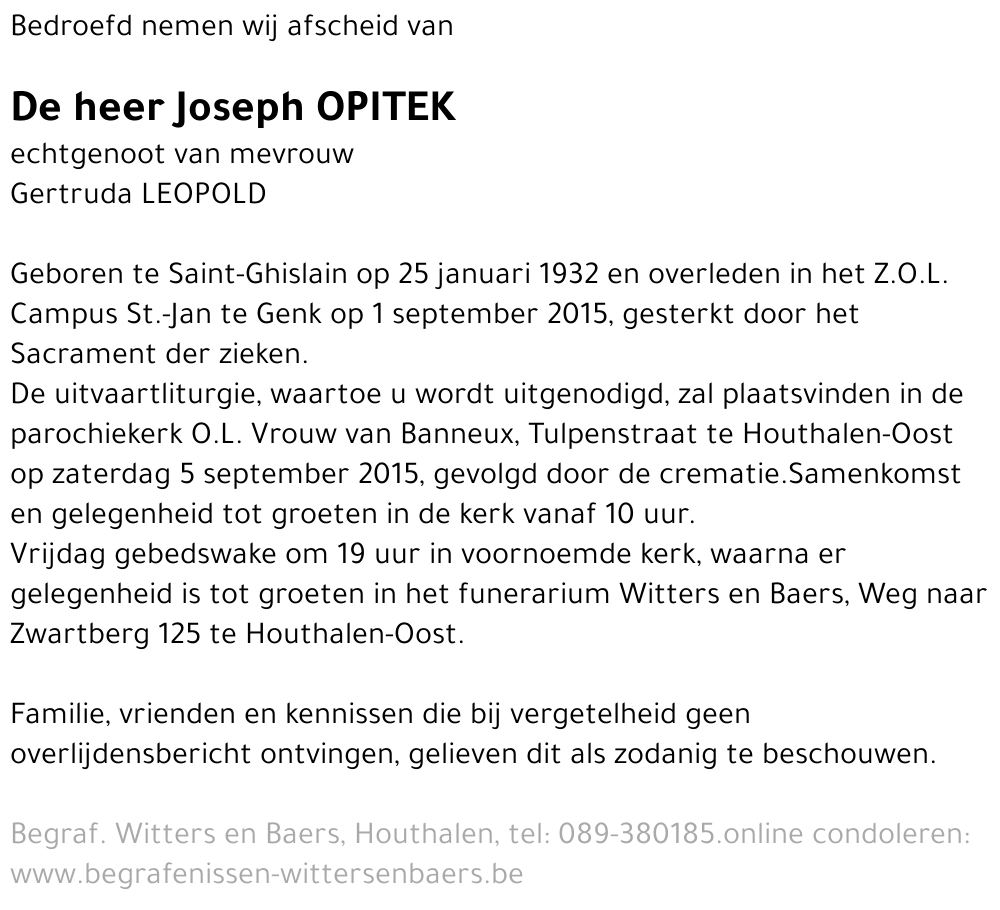 Joseph Opitek