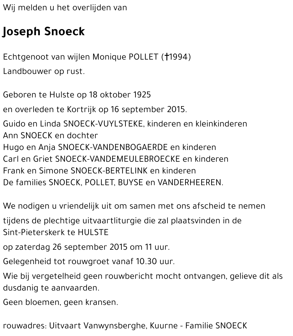 Joseph Snoeck