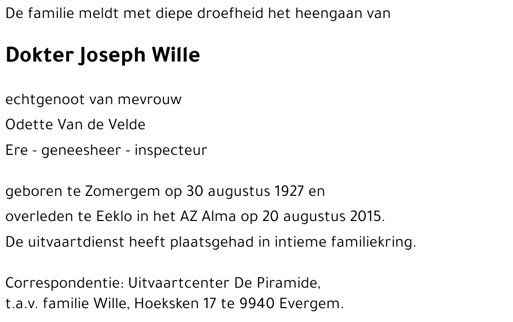 Joseph Wille
