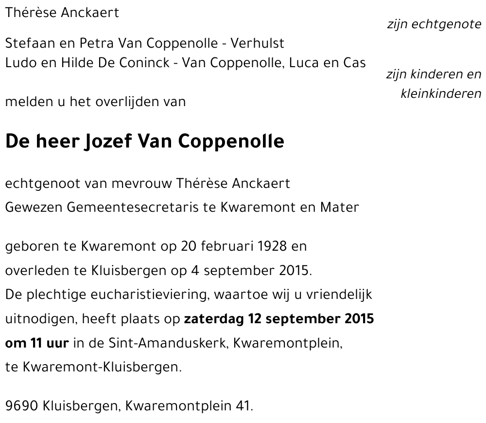 Jozef Van Coppenolle