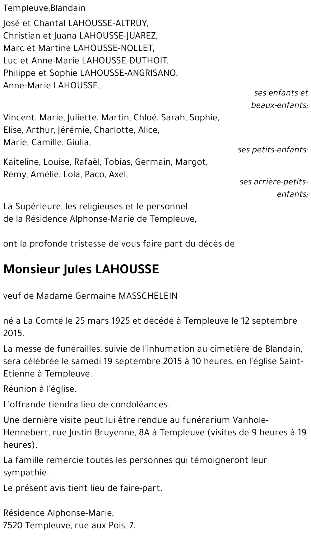 Jules LAHOUSSE