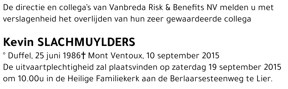Kevin Slachmuylders