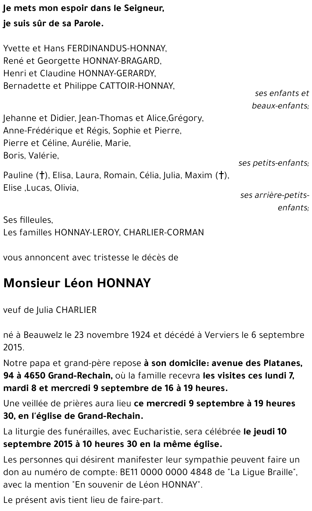 Léon HONNAY
