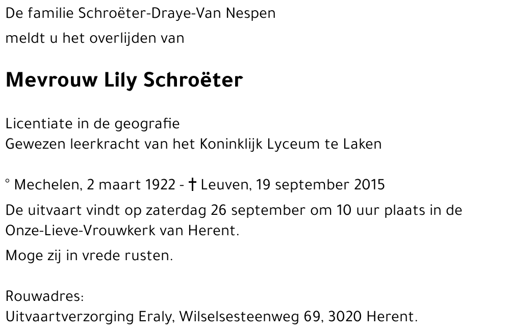 Lily Schroëter