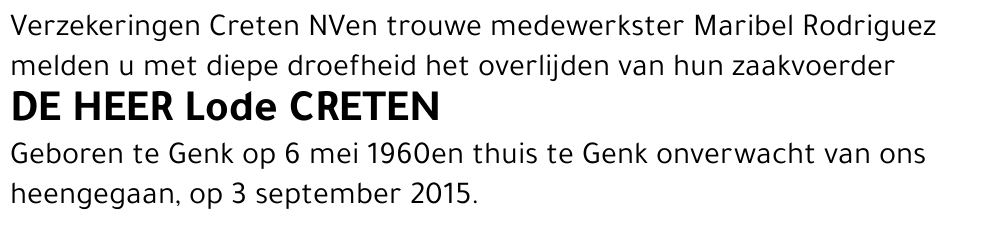 Lode CRETEN