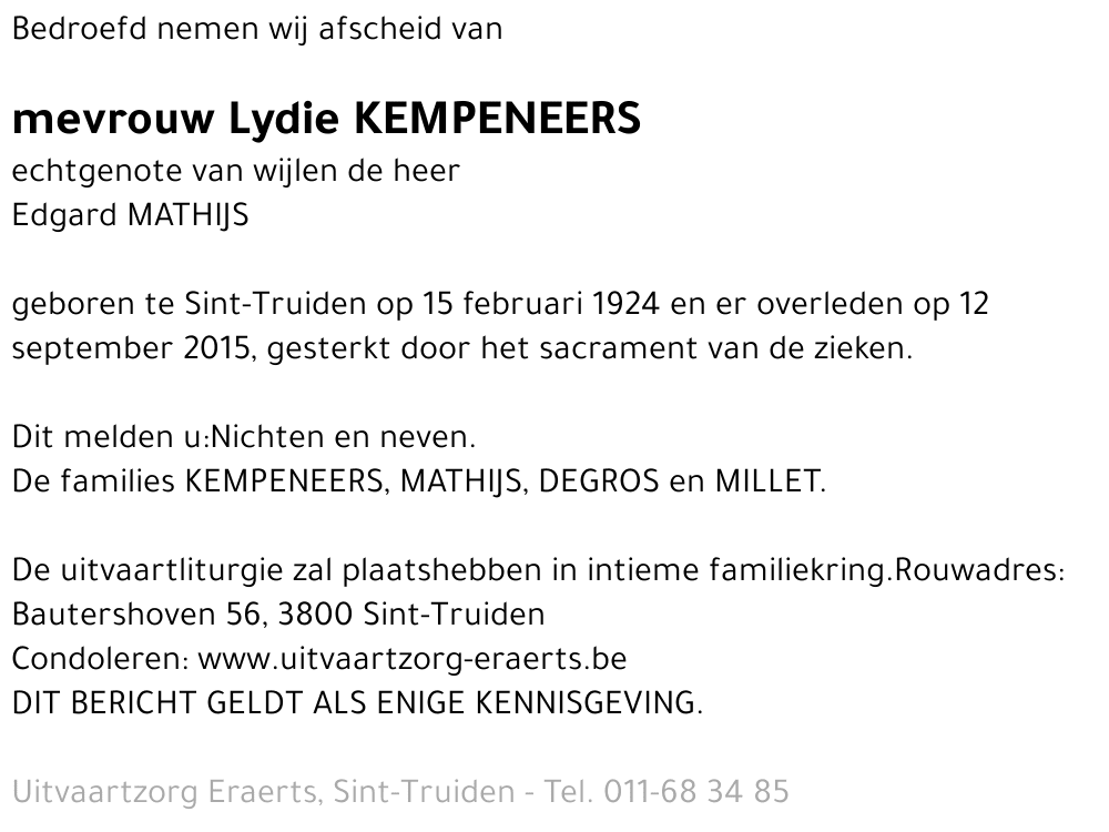 Lydie Kempeneers