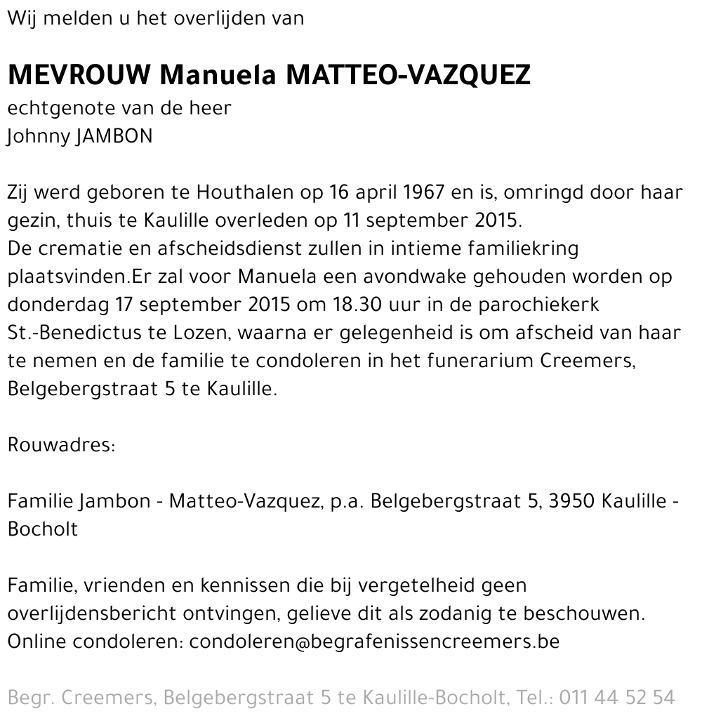 Manuela Matteo-Vazquez