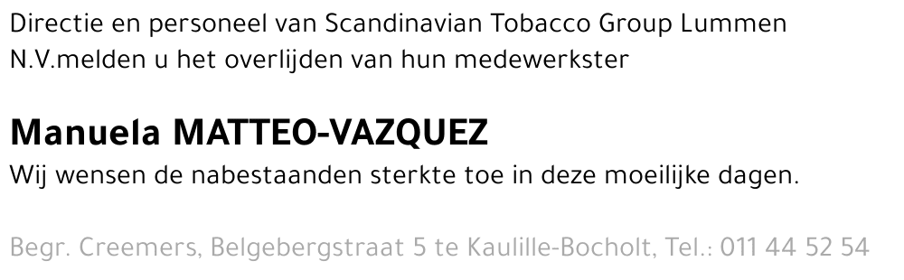 Manuela Matteo-Vazquez