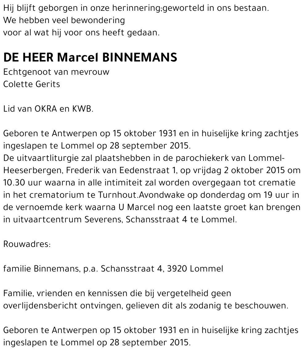 Marcel Binnemans