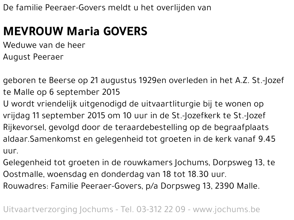 Maria Govers