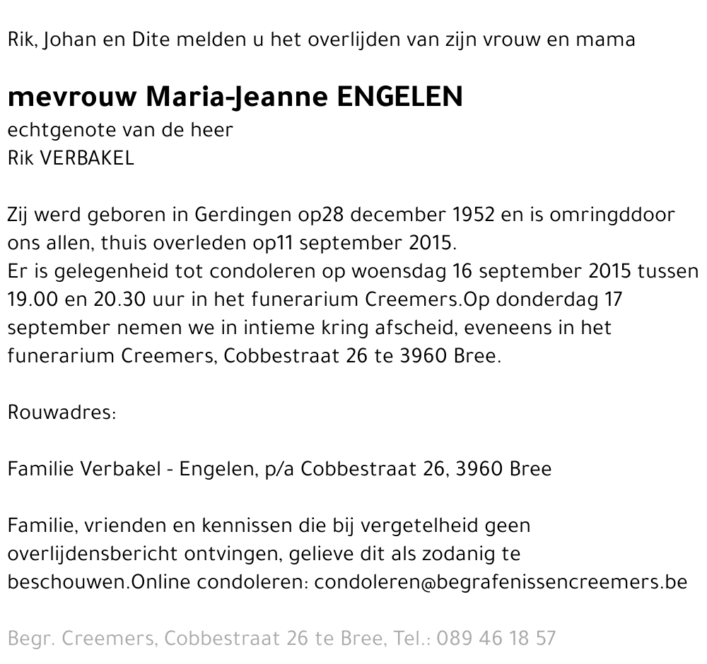 Maria-Jeanne Engelen