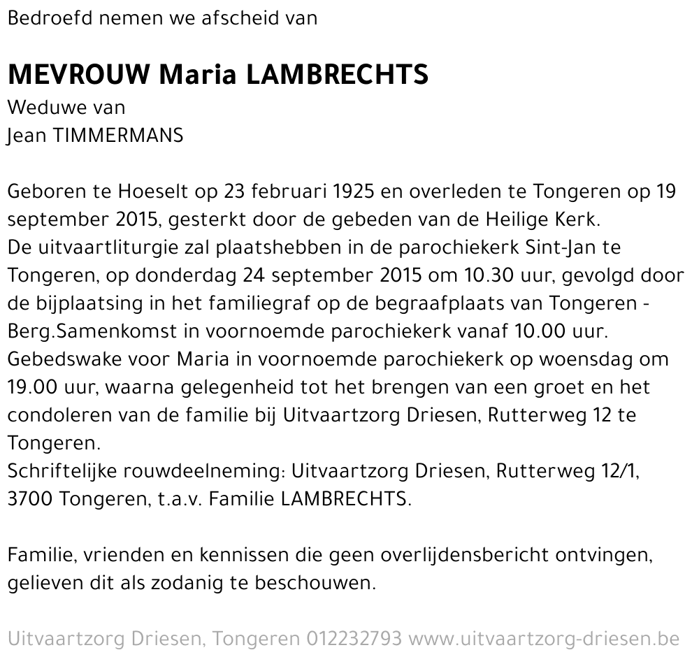 Maria Lambrechts