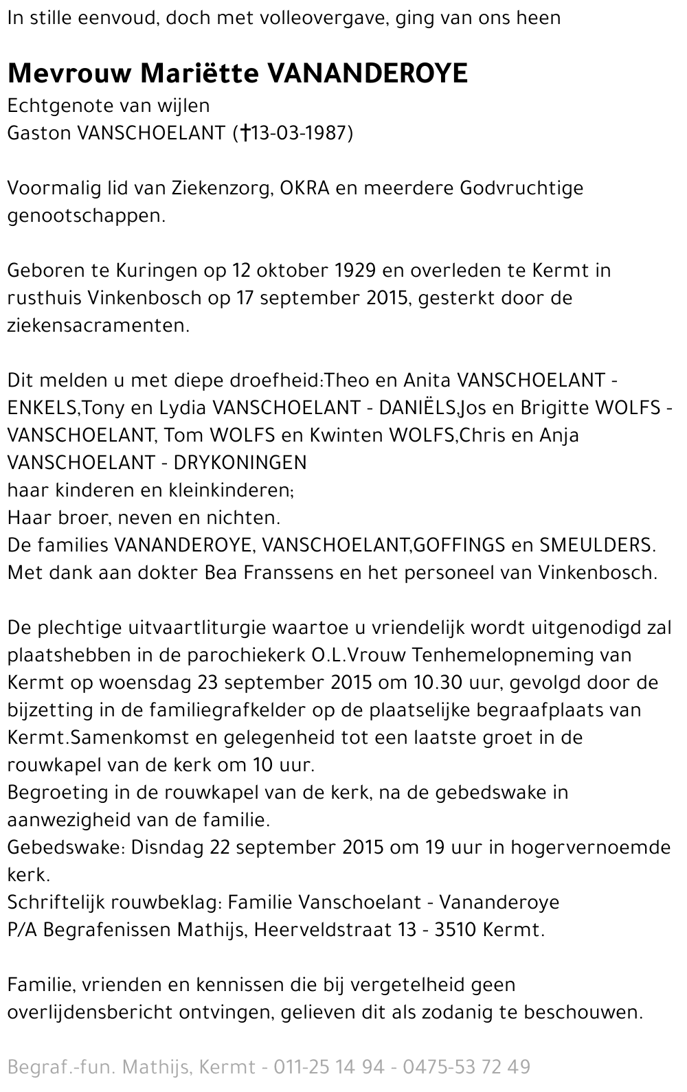 Mariëtte Vananderoye