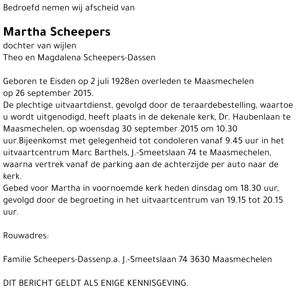 Martha Scheepers